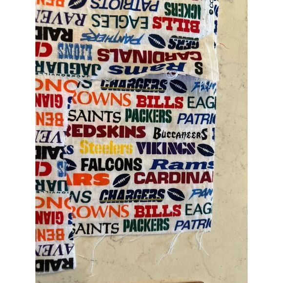 NFL Team Names Licensed Cotton Sew Quilt Craft Fabric 94” x 22” SEE DESCRIPTION! - Picture 4 of 5